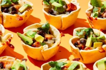 Sweet Potato and Black Bean Taco Cups