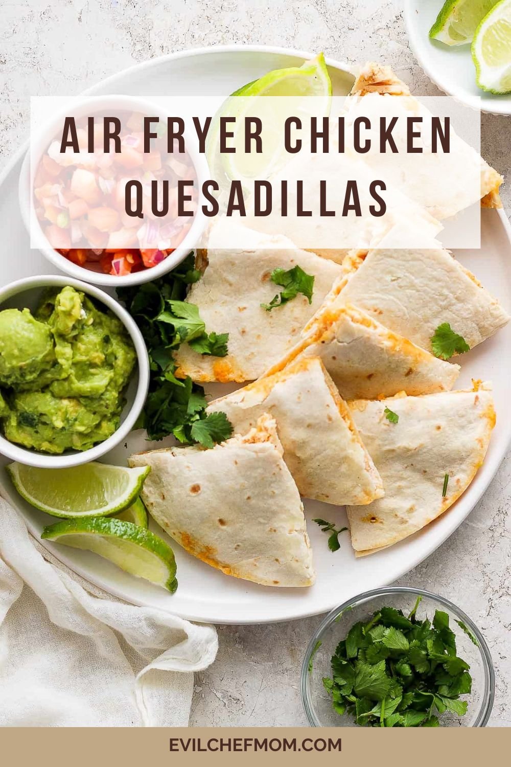 Air Fryer Chicken Quesadillas