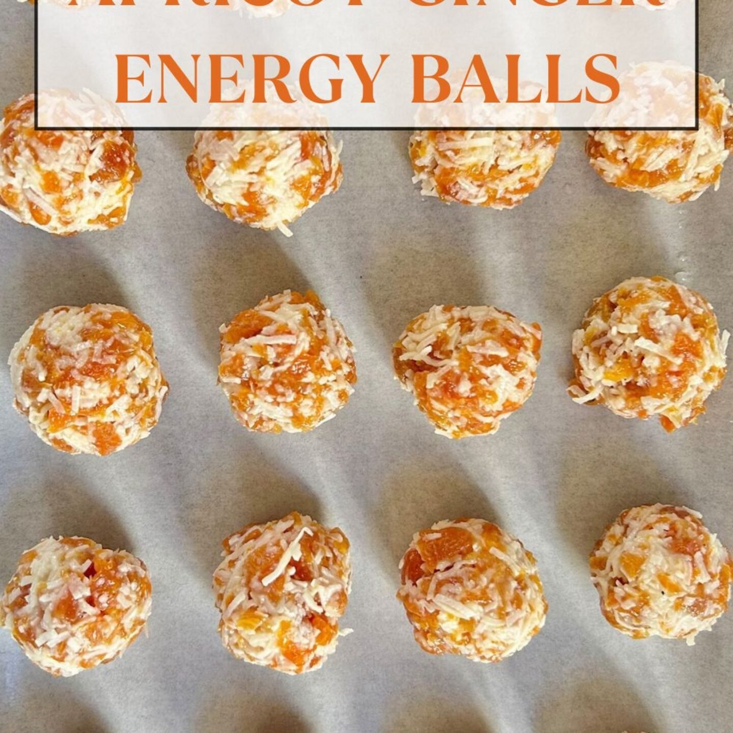 Apricot-Ginger Energy Balls