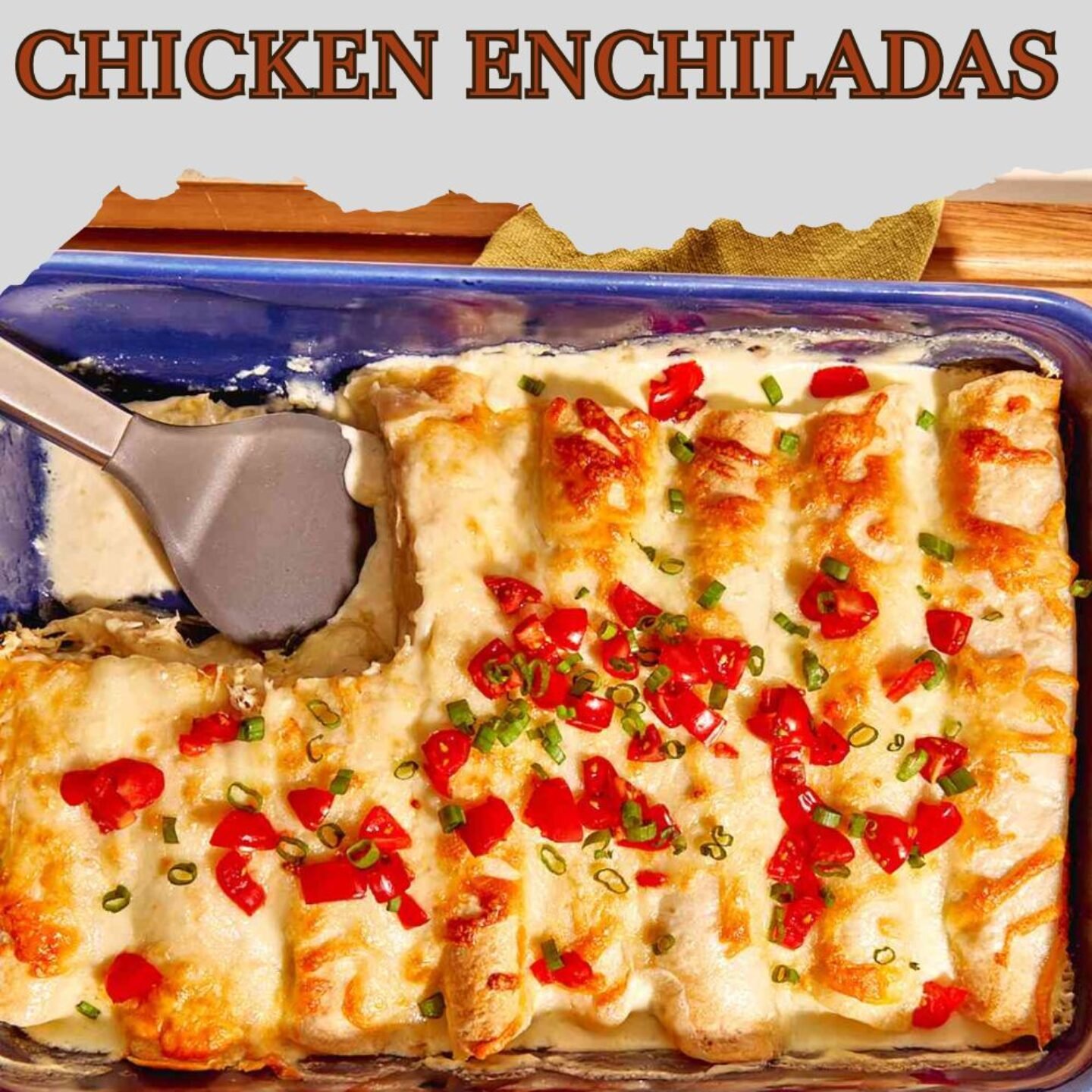 Creamy Mississippi Chicken Enchiladas