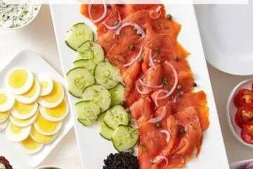 Cured or Smoked Salmon Appetizer Platter