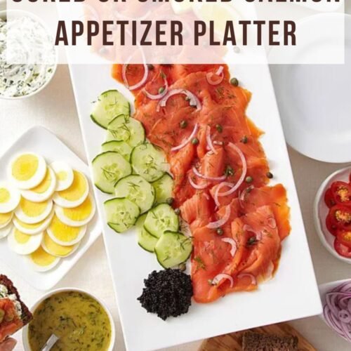 Cured or Smoked Salmon Appetizer Platter