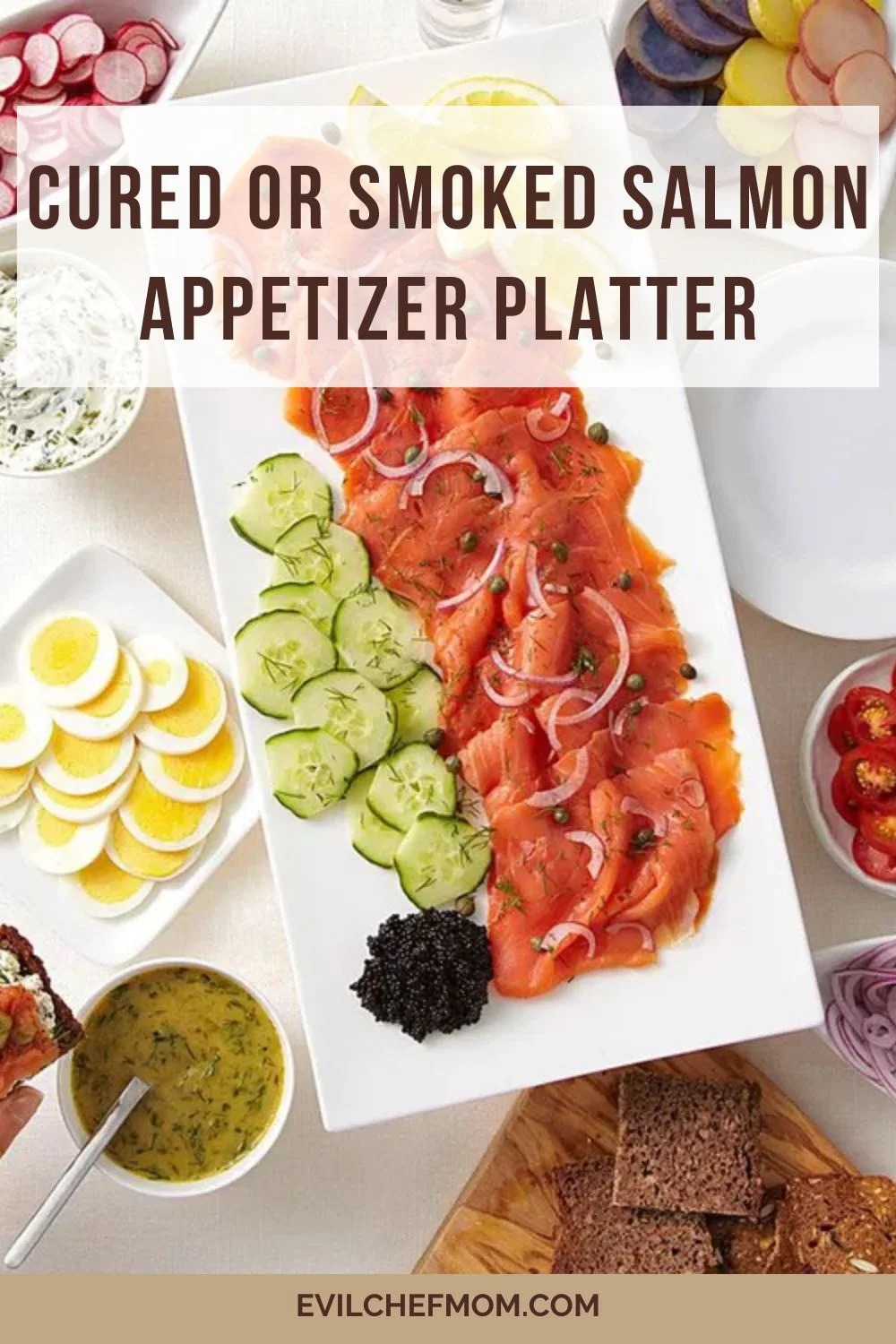 Cured or Smoked Salmon Appetizer Platter