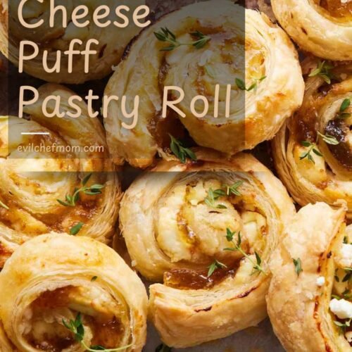Fig & Goat Cheese Puff Pastry Roll
