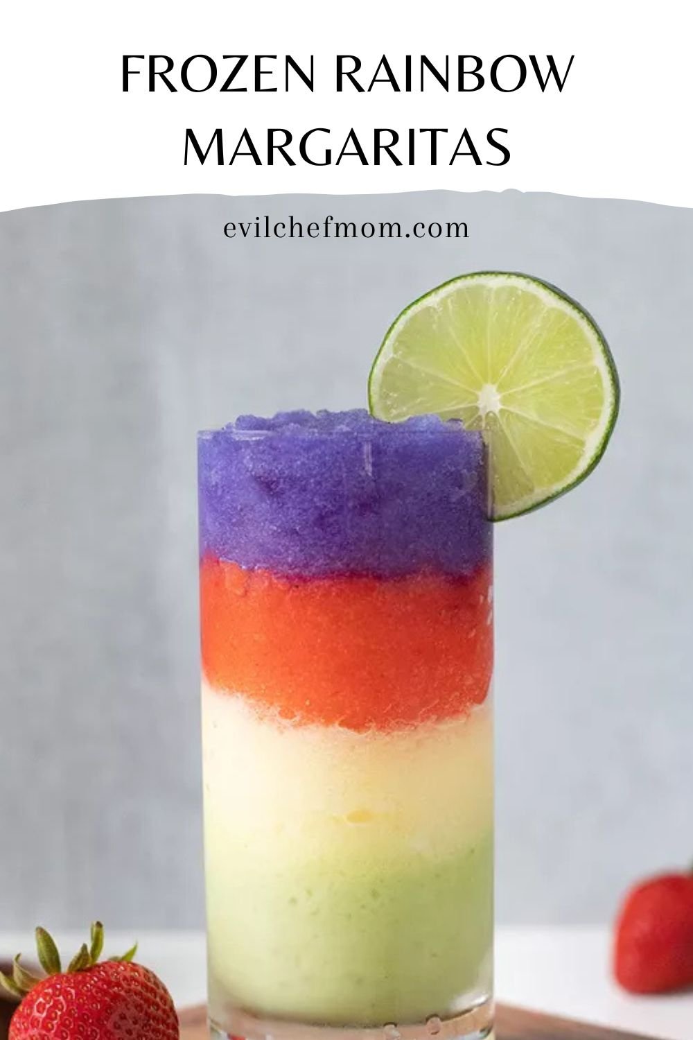 Frozen Rainbow Margaritas