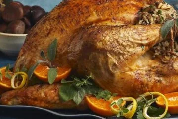 Greek Traditional Turkey with Chestnut and Pine Nut Stuffing