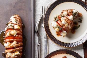 Hasselback Sweet Potatoes with Marshmallows