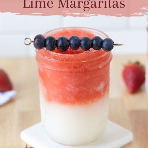 Layered Strawberry-Lime Margaritas