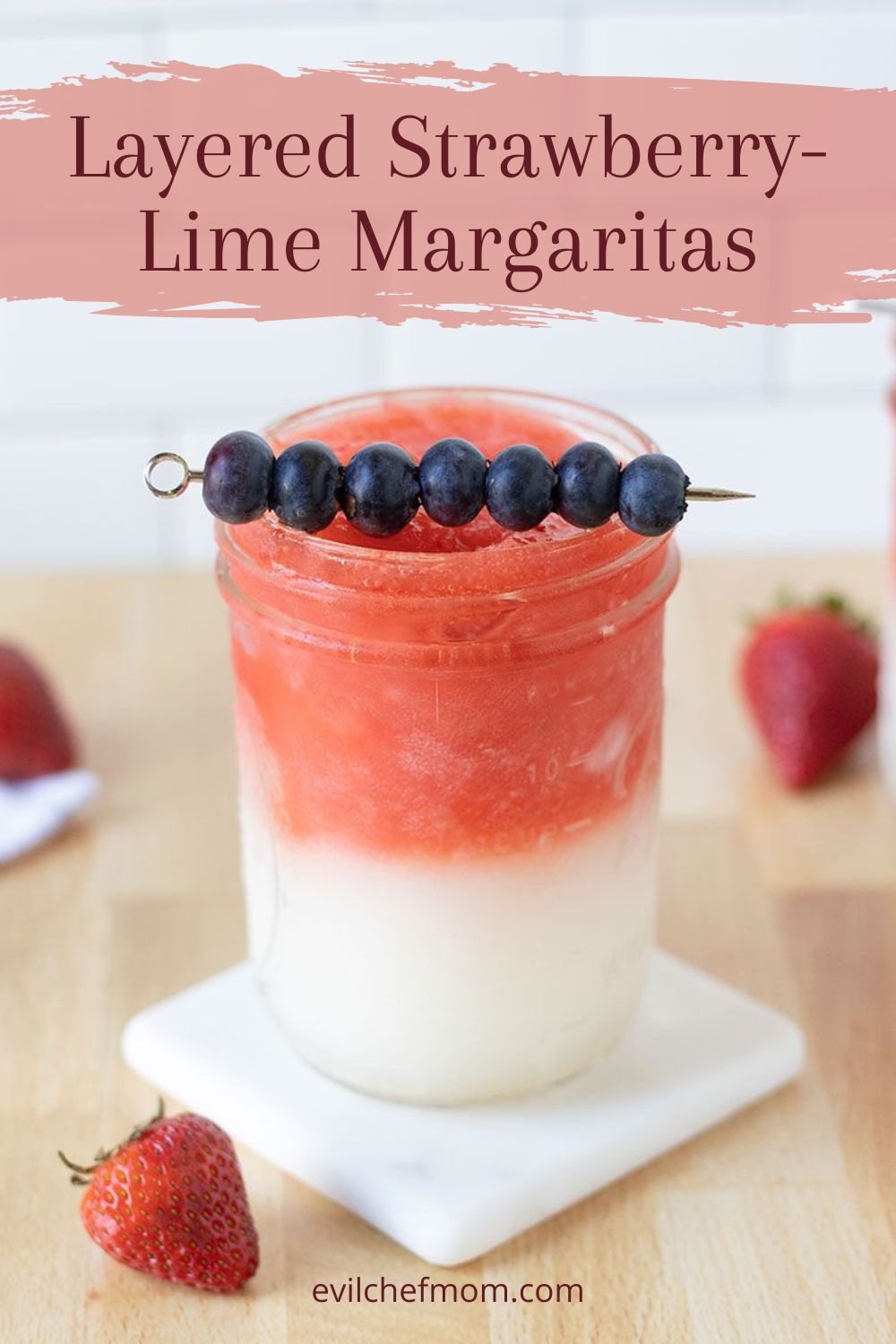 Layered Strawberry-Lime Margaritas