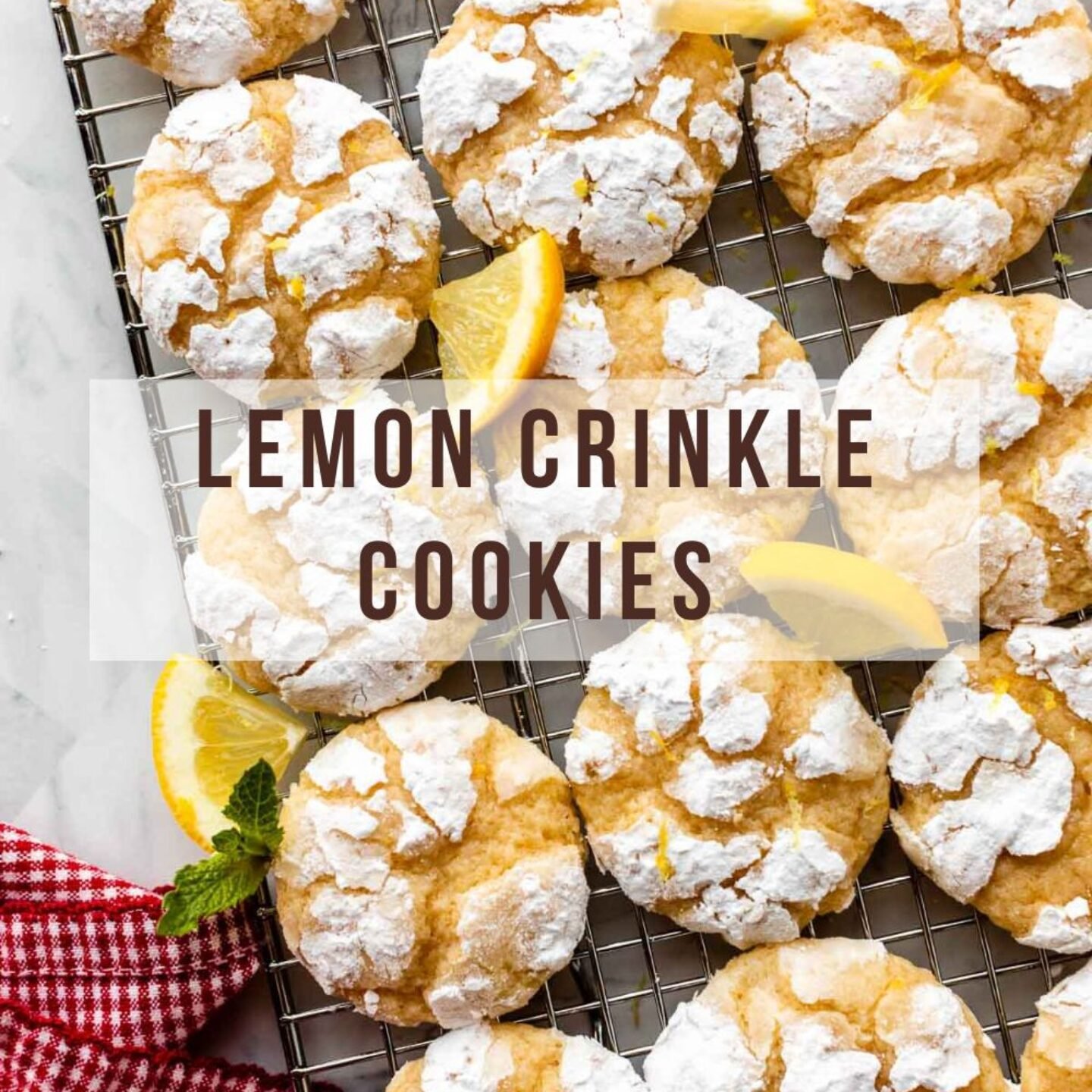 Lemon Crinkle Cookies
