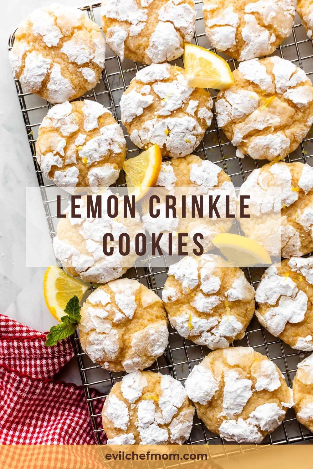 Lemon Crinkle Cookies
