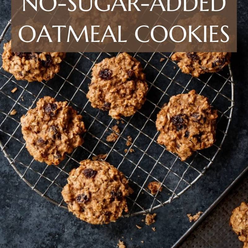 No-Sugar-Added Oatmeal Cookies