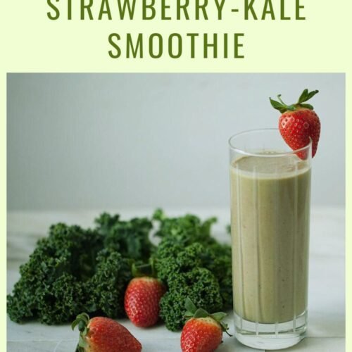 Peanut Butter-Strawberry-Kale Smoothie