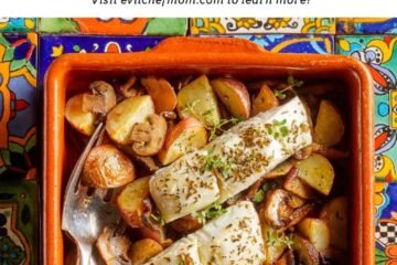 Provençal Baked Fish with Roasted Potatoes & Mushrooms
