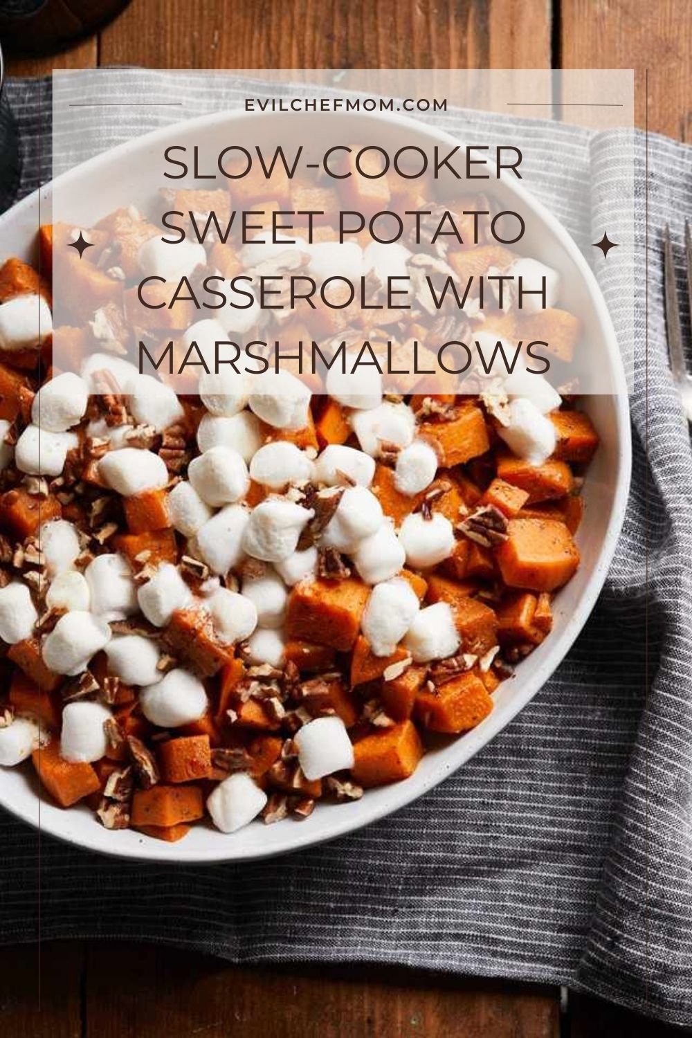 Slow-Cooker Sweet Potato Casserole with Marshmallows