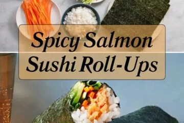 Spicy Salmon Sushi Roll-Ups