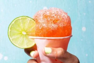 Strawberry Margarita Snow Cones