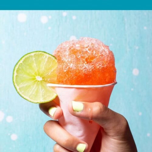 Strawberry Margarita Snow Cones