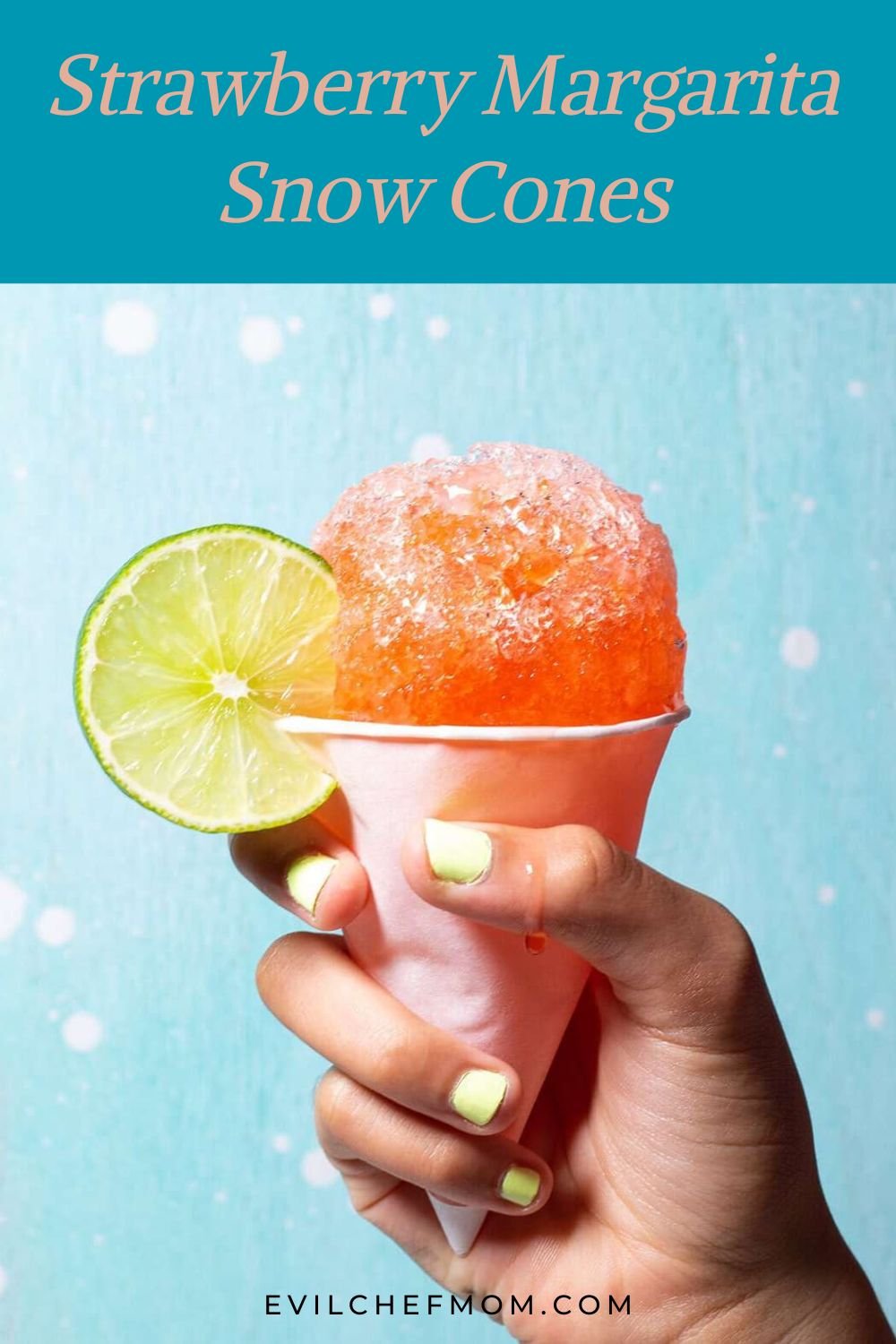 Strawberry Margarita Snow Cones