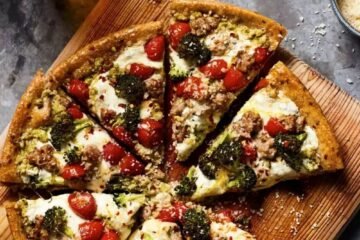 Broccoli & Sausage Skillet Pizza