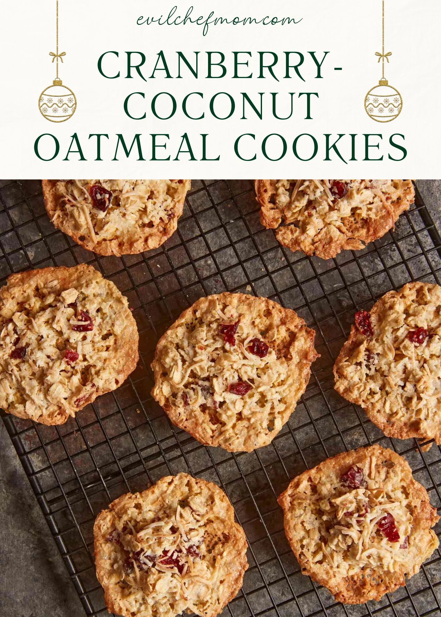 Cranberry-Coconut Oatmeal Cookies