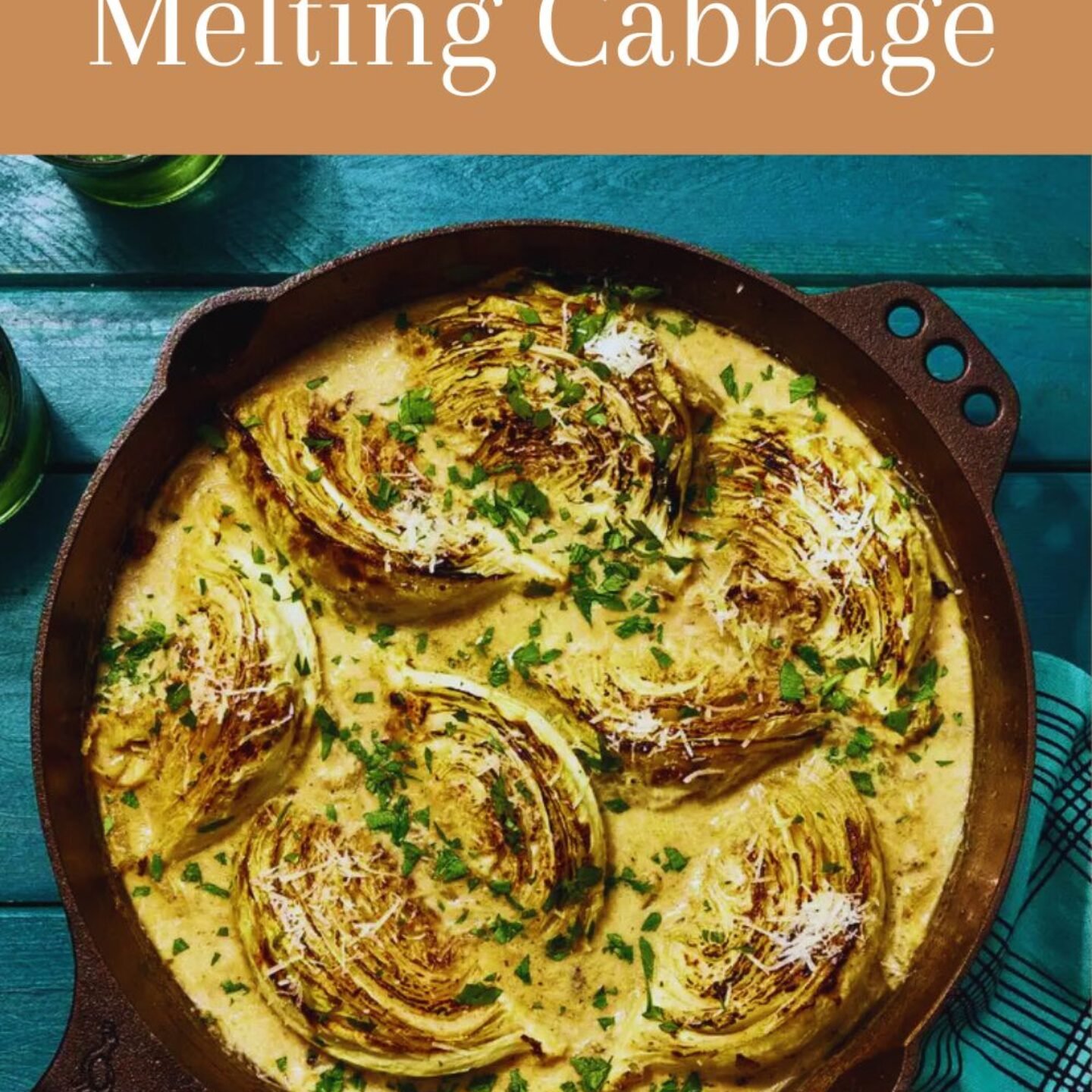 Garlic-Parmesan Melting Cabbage