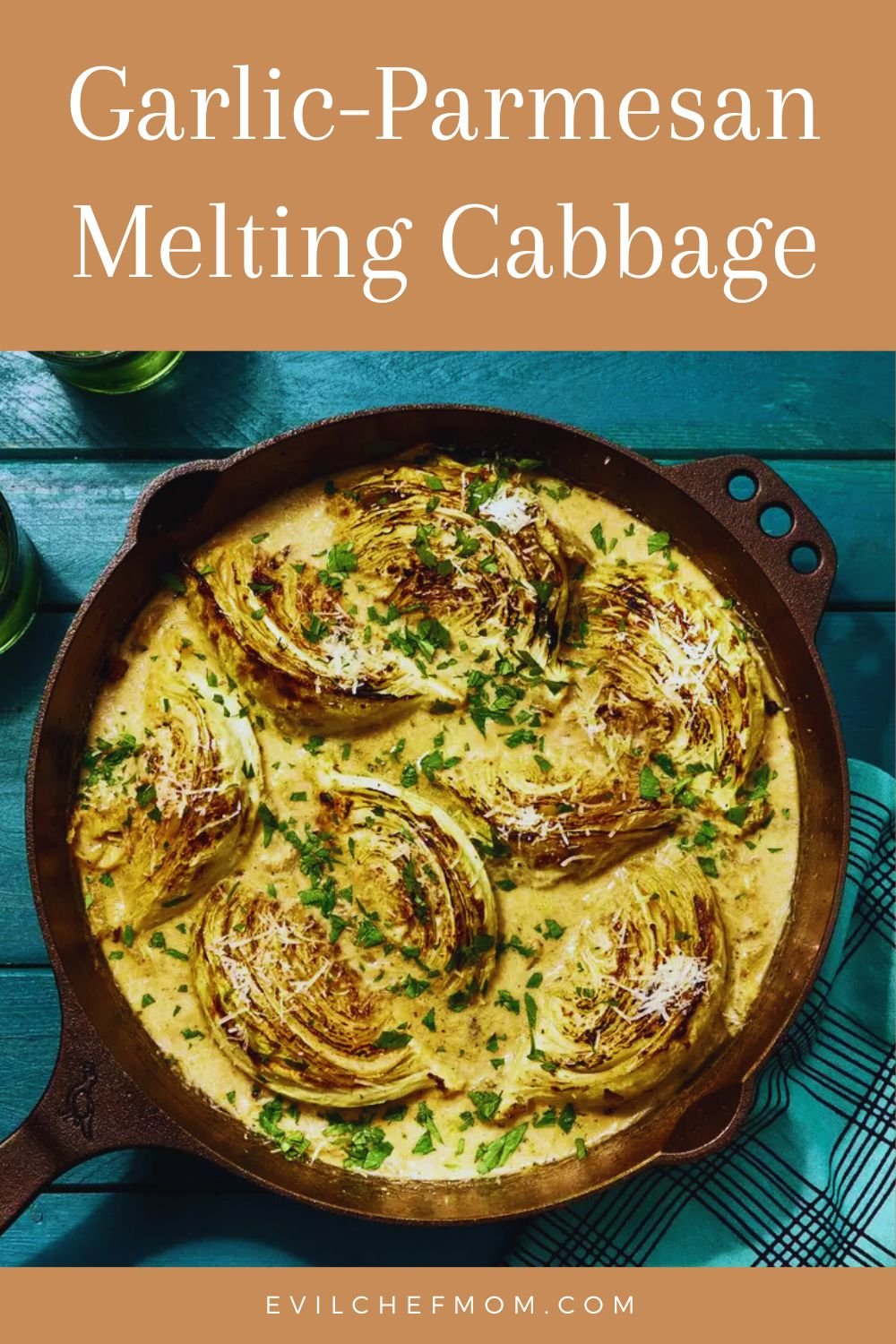 Garlic-Parmesan Melting Cabbage