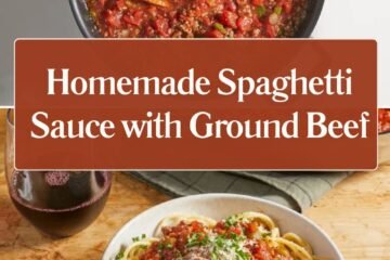 Homemade Spaghetti Sauce with Ground Beef