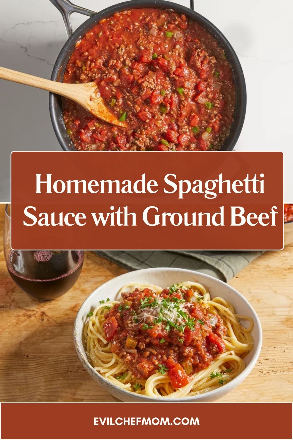 Homemade Spaghetti Sauce with Ground Beef