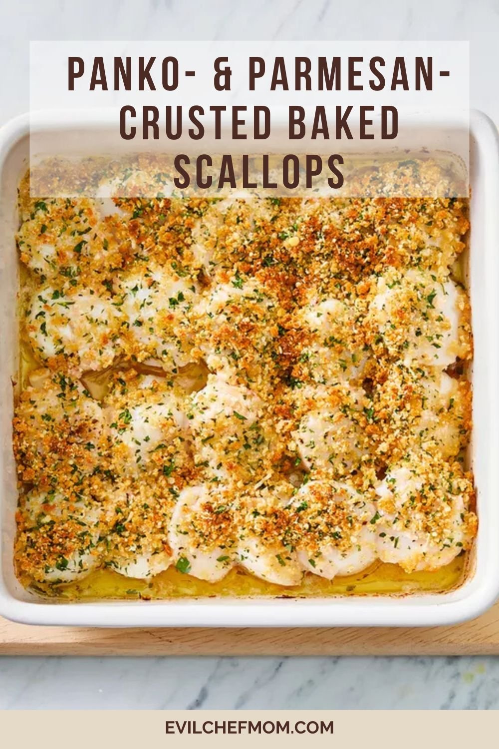 Panko- & Parmesan-Crusted Baked Scallops