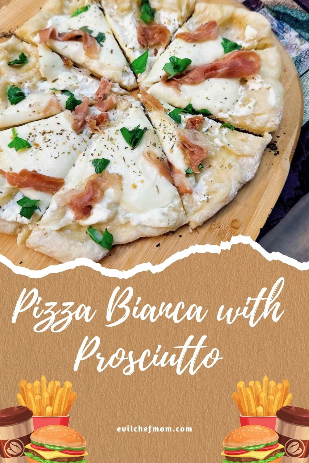 Pizza Bianca with Prosciutto