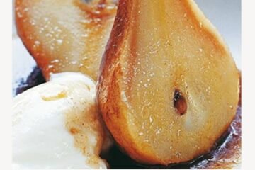 Riesling Baked Pears
