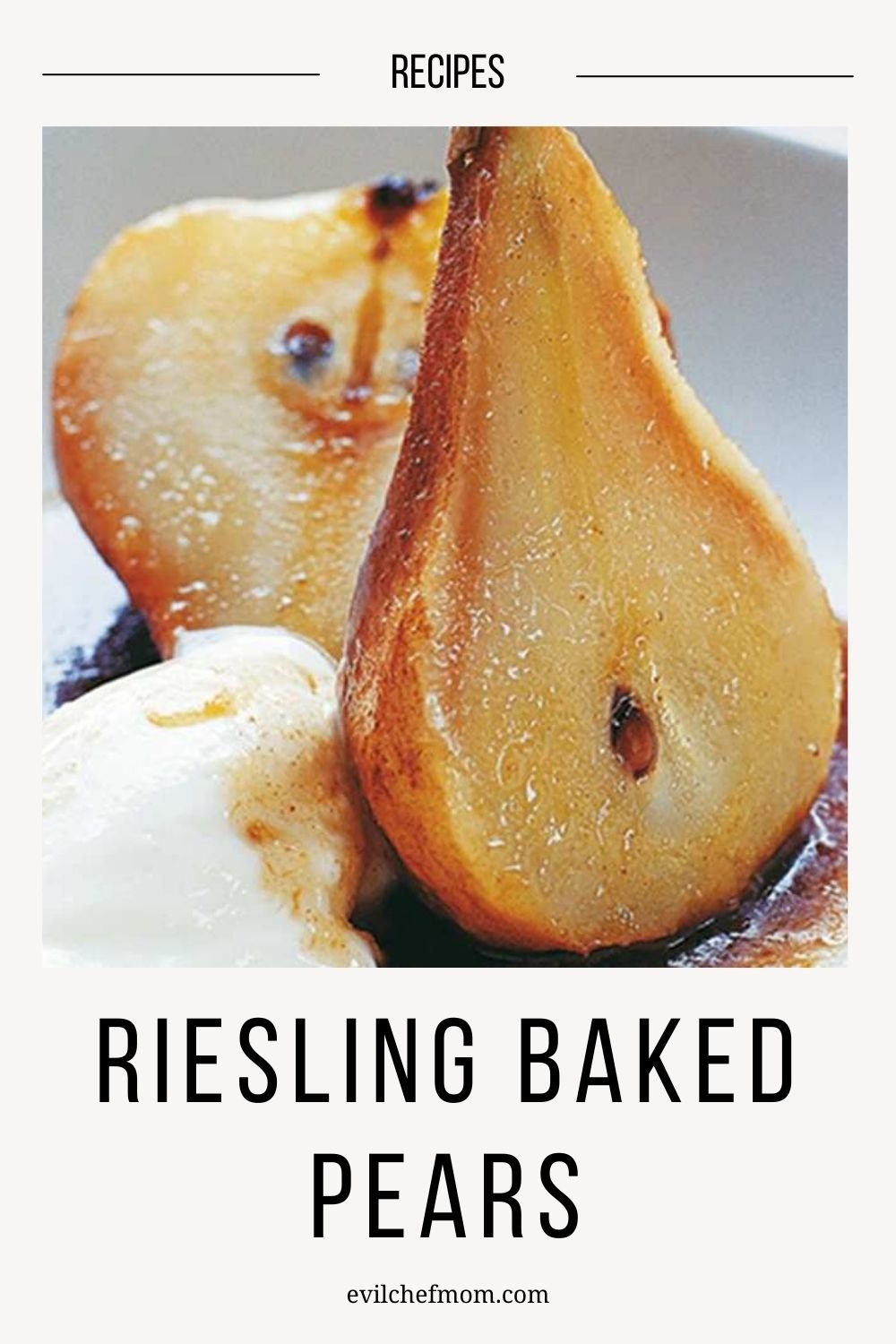 Riesling Baked Pears