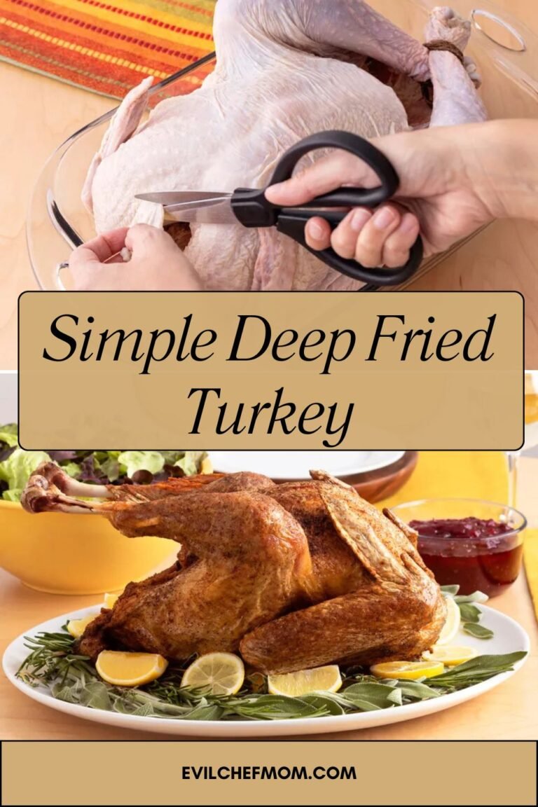 Simple Deep Fried Turkey - Evil Chef Mom
