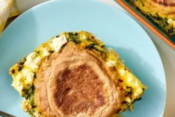 Spinach & Feta English Muffin Breakfast Casserole