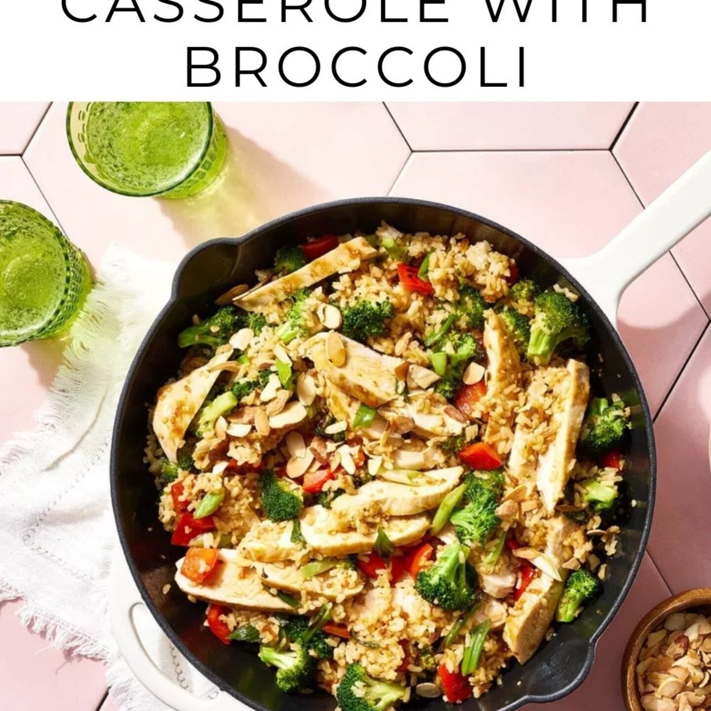 Teriyaki Chicken Skillet Casserole with Broccoli