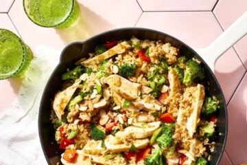 Teriyaki Chicken Skillet Casserole with Broccoli