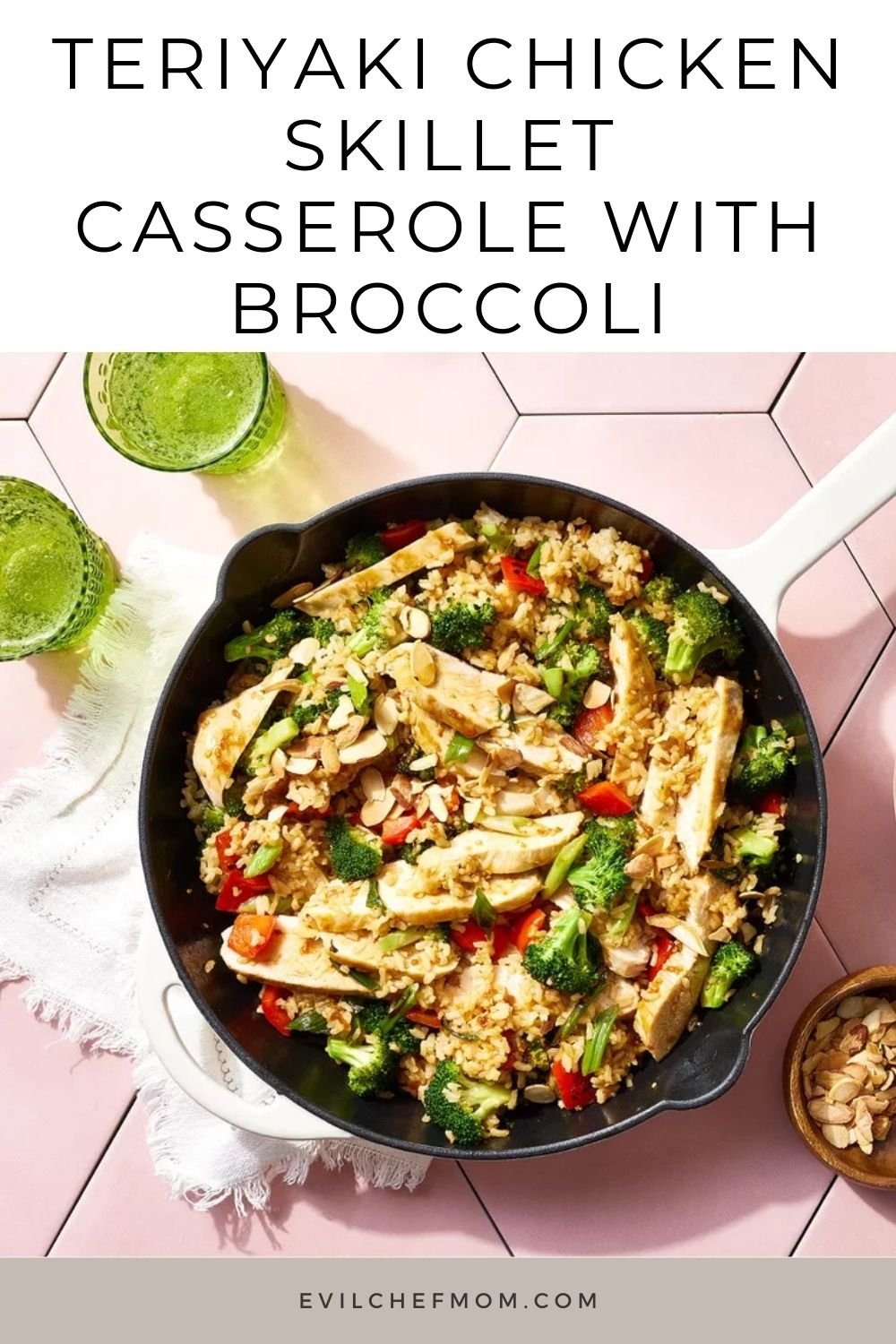 Teriyaki Chicken Skillet Casserole with Broccoli