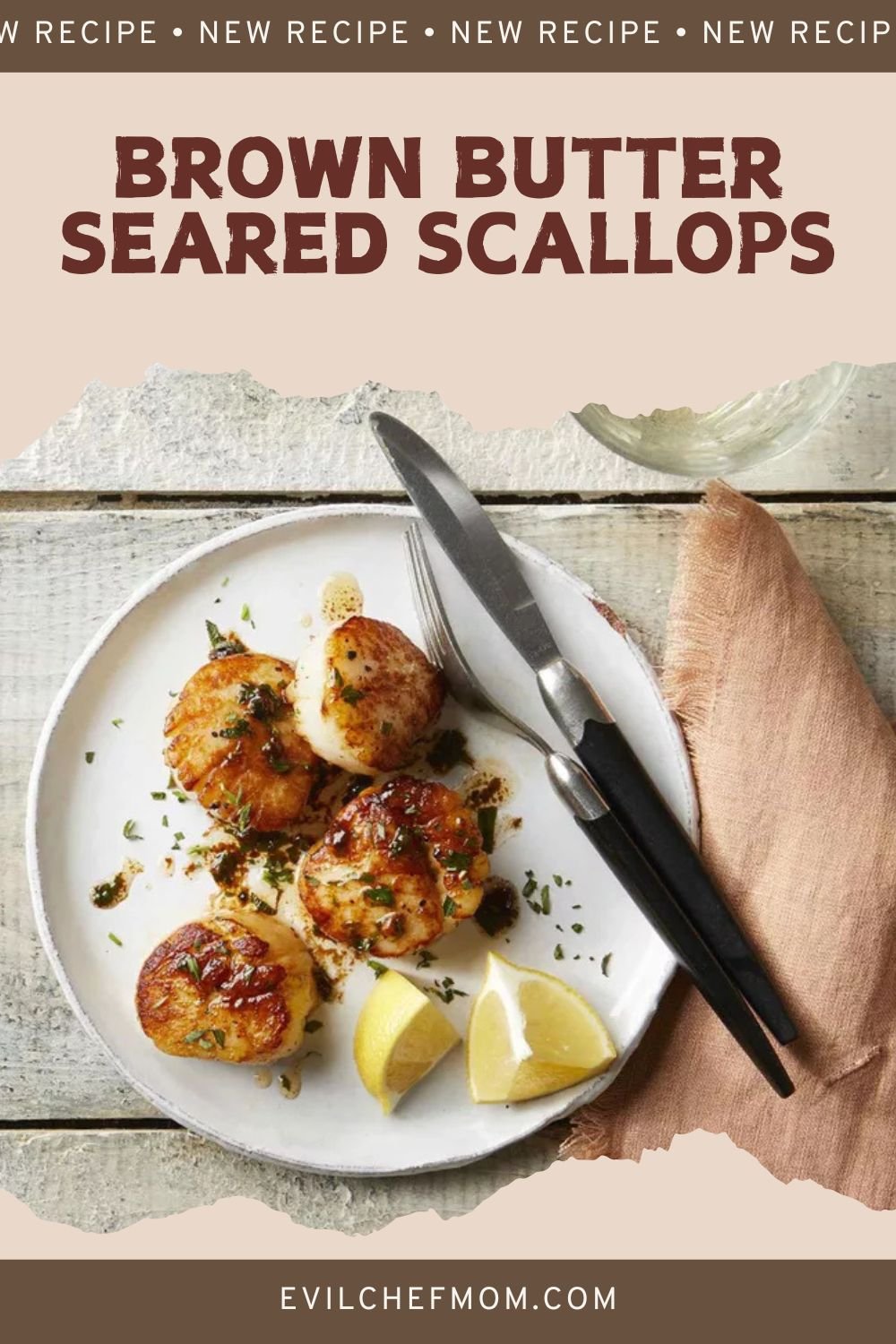 Brown Butter Seared Scallops
