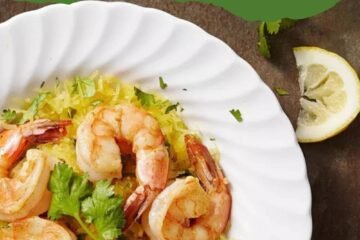 Garlic Shrimp with Cilantro Spaghetti Squash