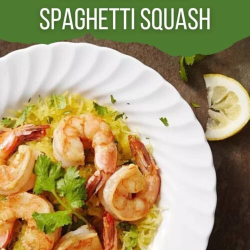Garlic Shrimp with Cilantro Spaghetti Squash