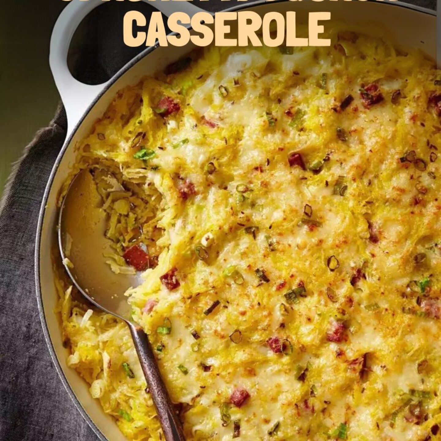 Kielbasa-&-Swiss Spaghetti Squash Casserole