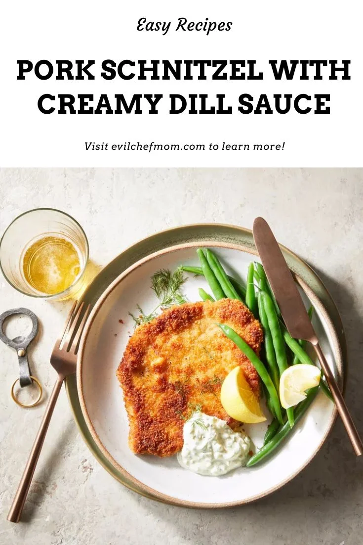 Pork Schnitzel with Creamy Dill Sauce