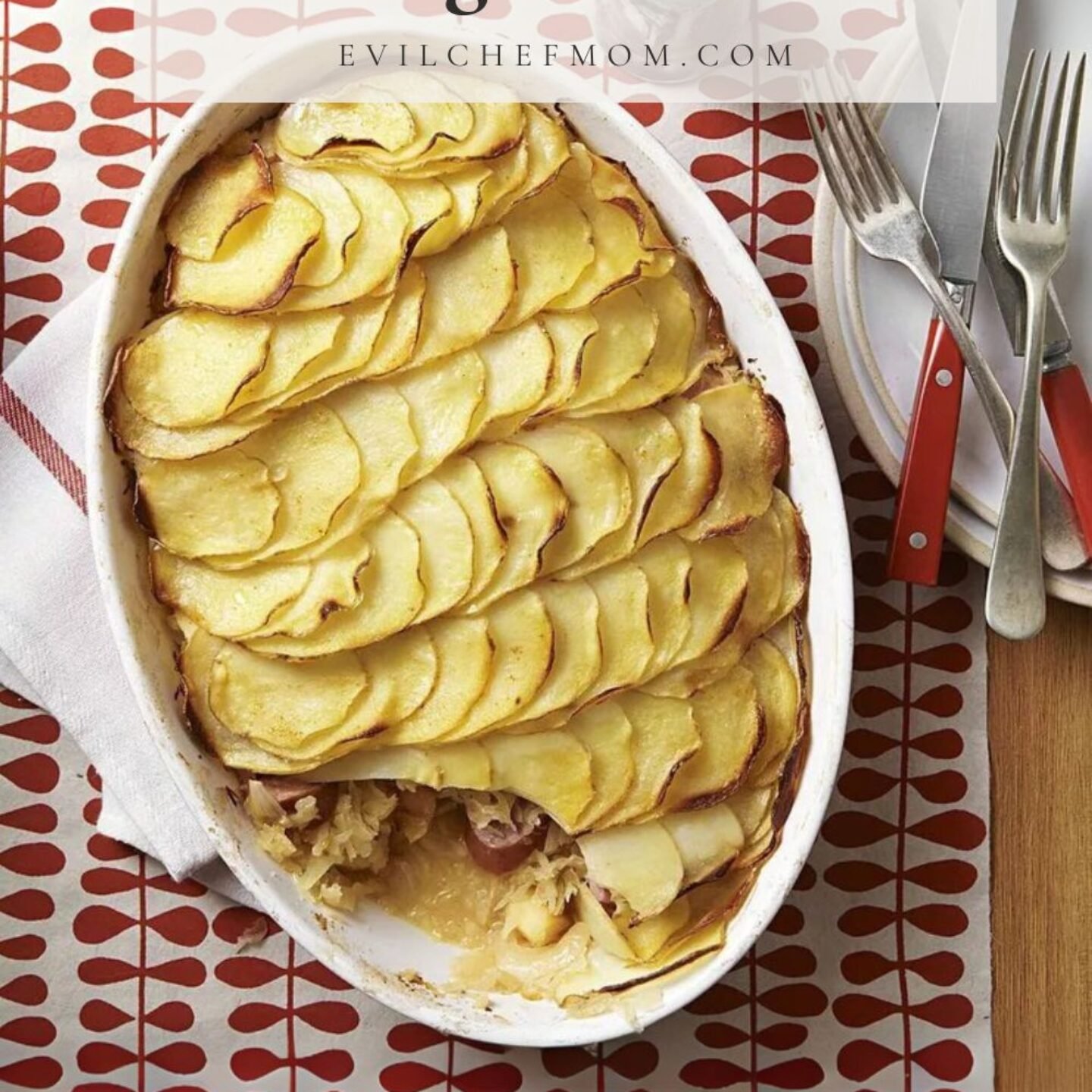 Sauerkraut & Sausage Casserole