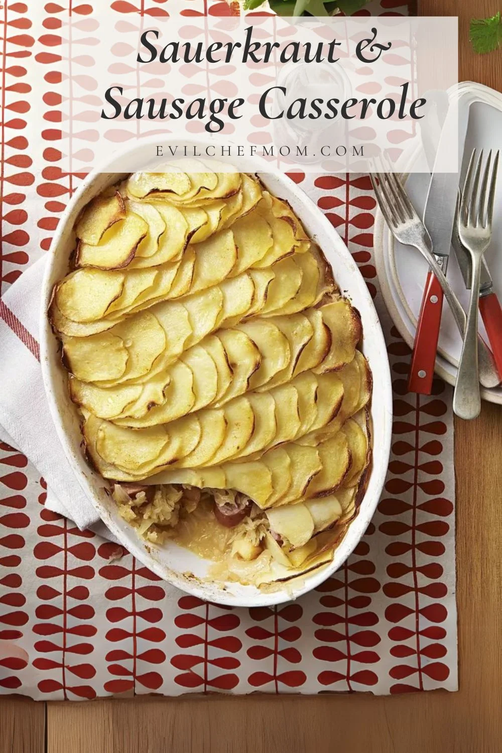 Sauerkraut & Sausage Casserole