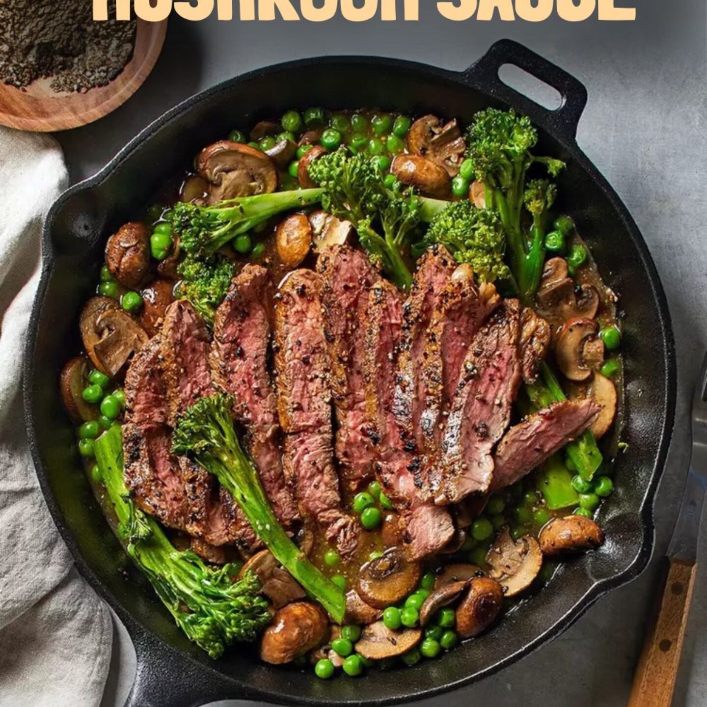 Skillet Steak with Mushroom Sauce