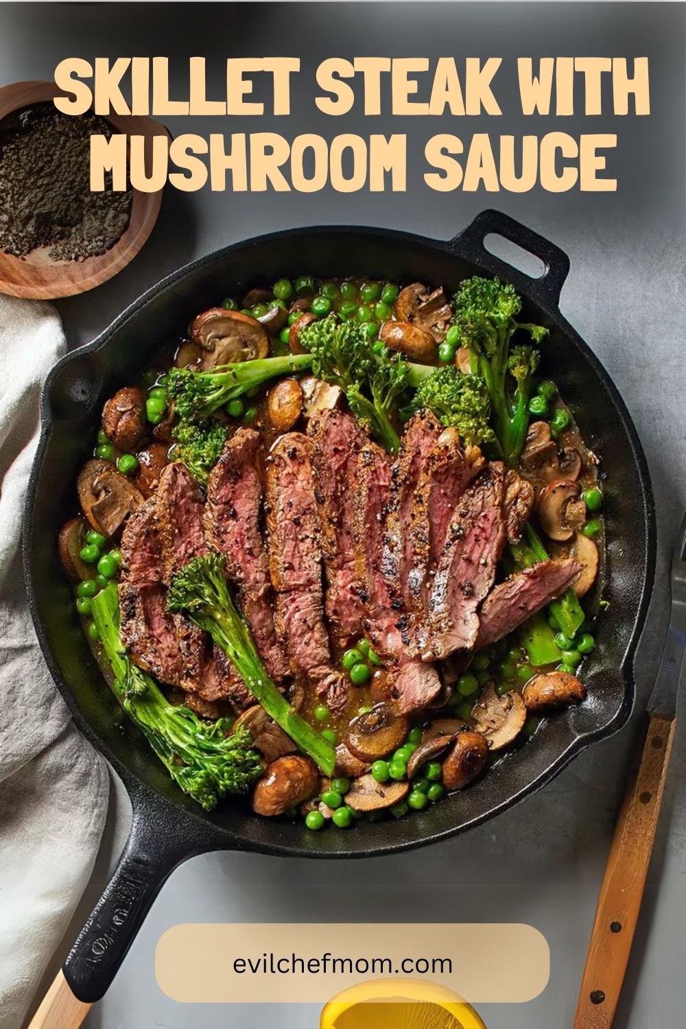 Skillet Steak with Mushroom Sauce