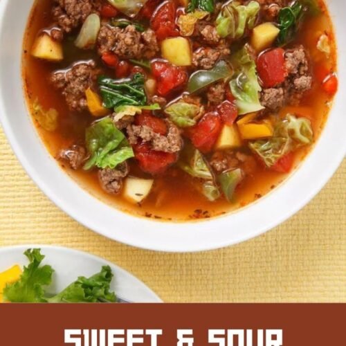 Sweet & Sour Beef-Cabbage Soup