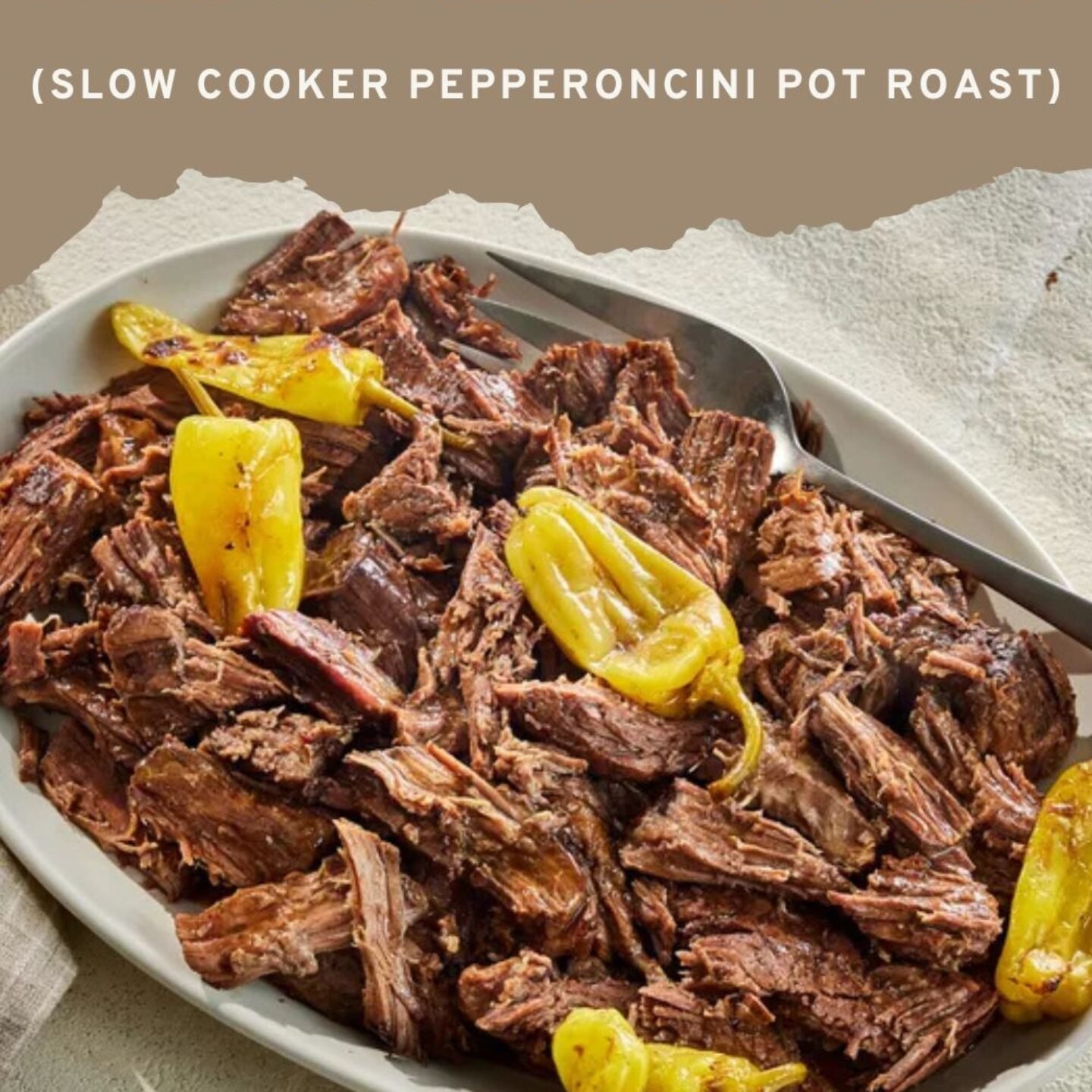 Mississippi Roast (Slow Cooker Pepperoncini Pot Roast)