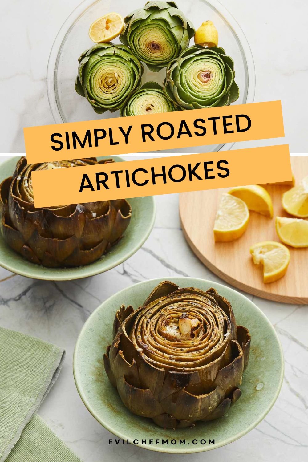 Simply Roasted Artichokes